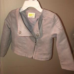 Grey moto jacket